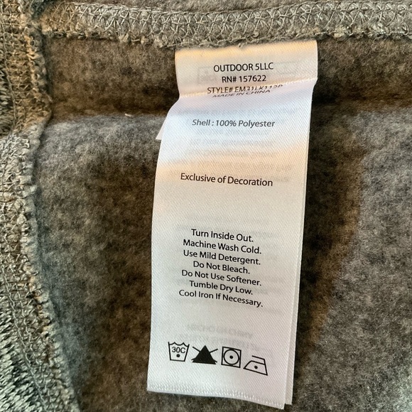 Eddie Bauer Mens 1/4 Zip Pullover Sweater Charcoal Gray XL Outdoor Hiking - Picture 7 of 8